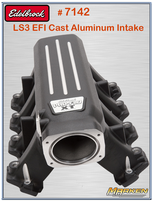 Edelbrock LS3 ProFlo XT Cast Aluminum Intake + Victor Jr. LS3 Cylinder